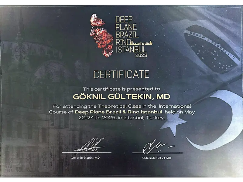 goknil gultekin md deep plane certificate