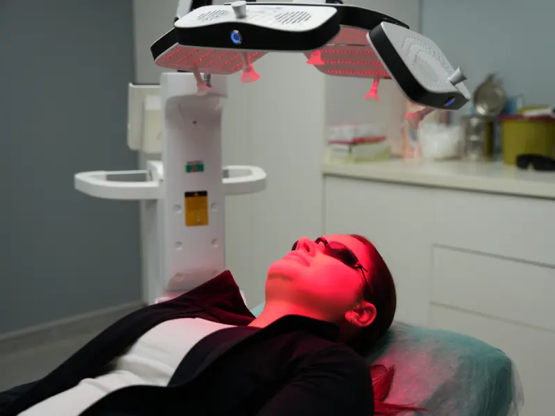 Das LLLT-System der AKM Clinic für dermatologische Hautheilung und Haarwiederherstellung in Istanbul.