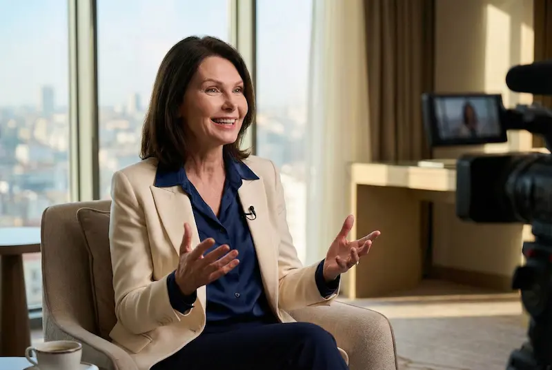 US patient interview on camera discussing her facelift decision—facelift turkey vs usa stories