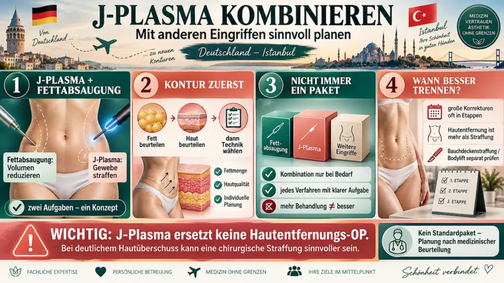 J-Plasma kombinieren mit Renuvion und Fettabsaugung zur gezielten Hautstraffung und Körperkonturierung