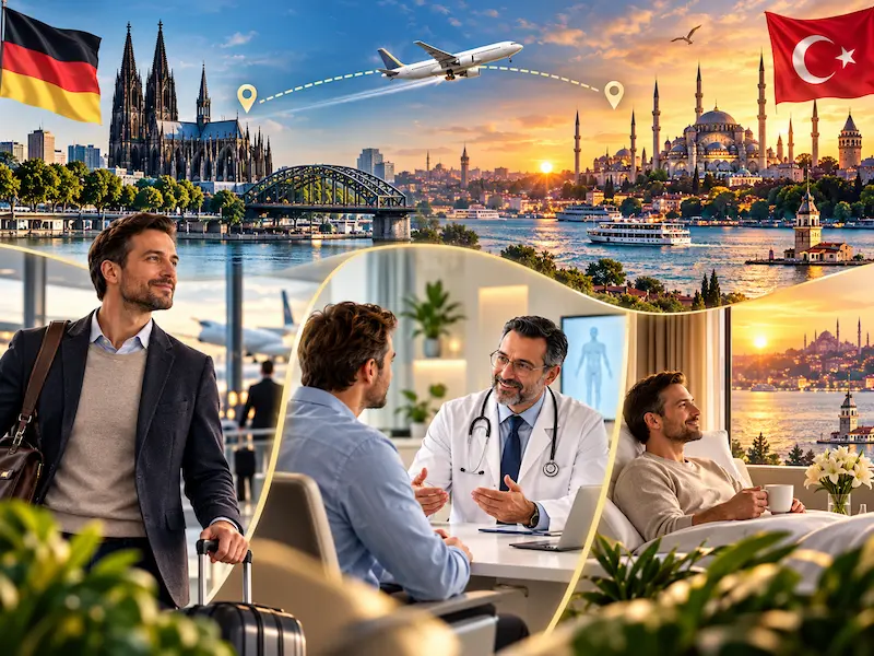 Penisvergrößerung in der Türkei: Anreise aus Deutschland, ärztliche Beratung in Istanbul und Erholung nach der Behandlung.