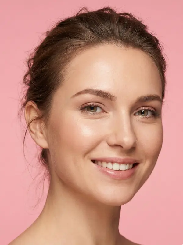 Natural looking result of Deep Plane Facelift and Lower Eyelid surgery package at AKM Clinic Turkey showing smooth lid-cheek transition