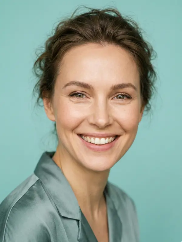 Natural looking result of Deep Plane Facelift and Upper Eyelid surgery package at AKM Clinic Turkey showing brightened eyes and lifted jawline