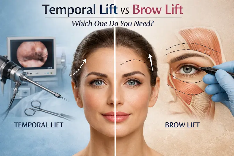 Temporal Brow Lift Vs Brow Lift How To Choose AKM Clinic Temporal Brow Lift Vs Brow Lift How To Choose AKM Clinic