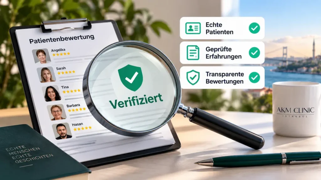 AKM Clinic Erfahrungen: Patientenbewertungen werden anhand nachvollziehbarer Angaben und verifizierter Quellen geprüft.