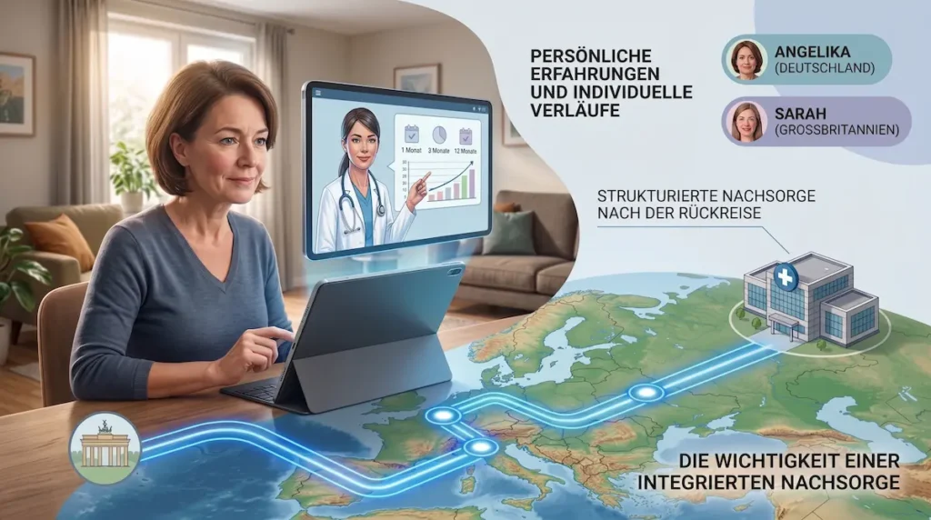AKM Clinic Erfahrungen: Deutsche und europäische Patienten mit virtueller Nachsorge nach der Rückreise aus Istanbul.