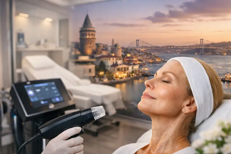 Morpheus8 RF microneedling in Turkey: post-surgery skin tightening timing and recovery guide cover image.