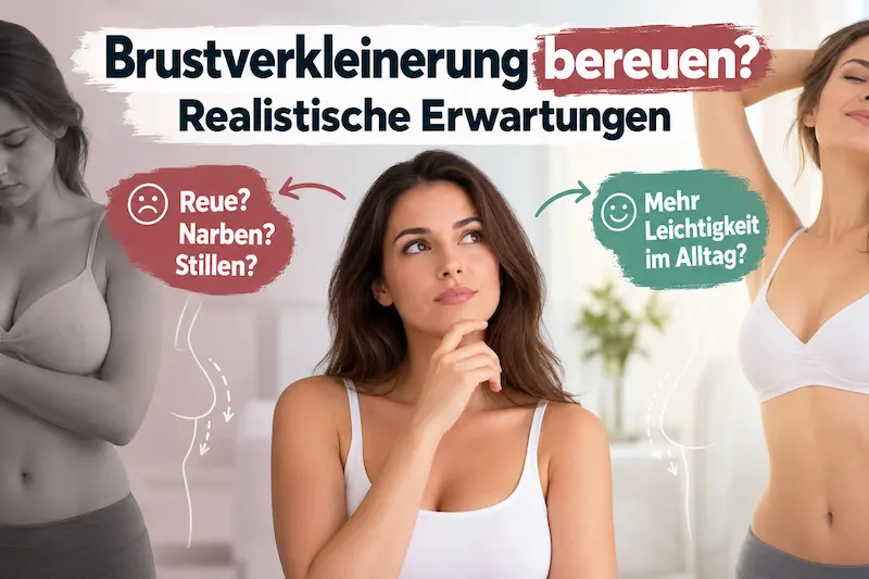 Bild zum Thema brustverkleinerung bereuen mit realistischen Erwartungen, Reue, Narben, Stillen und mehr Leichtigkeit im Alltag.